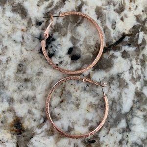 Rose Gold Hoops